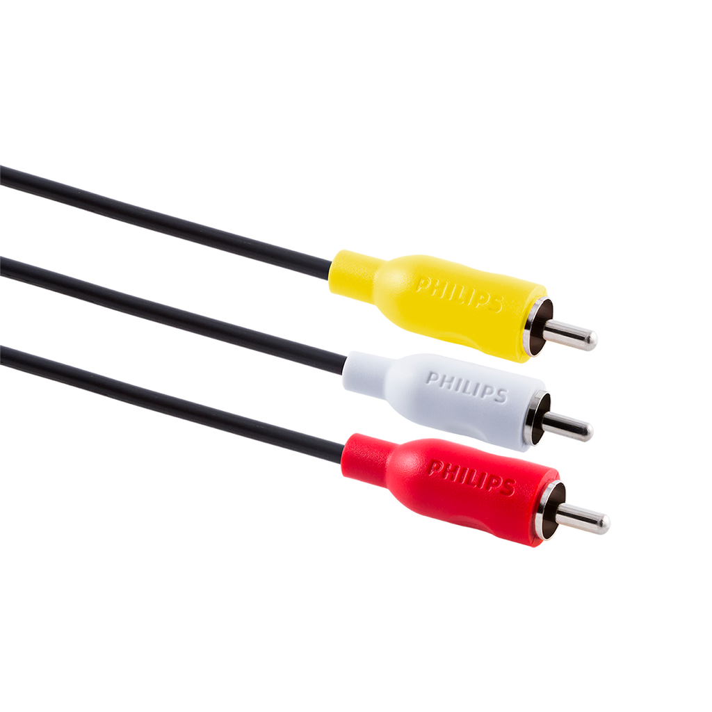 Philips 6 ft. Composite Audio/Video Cable, Black