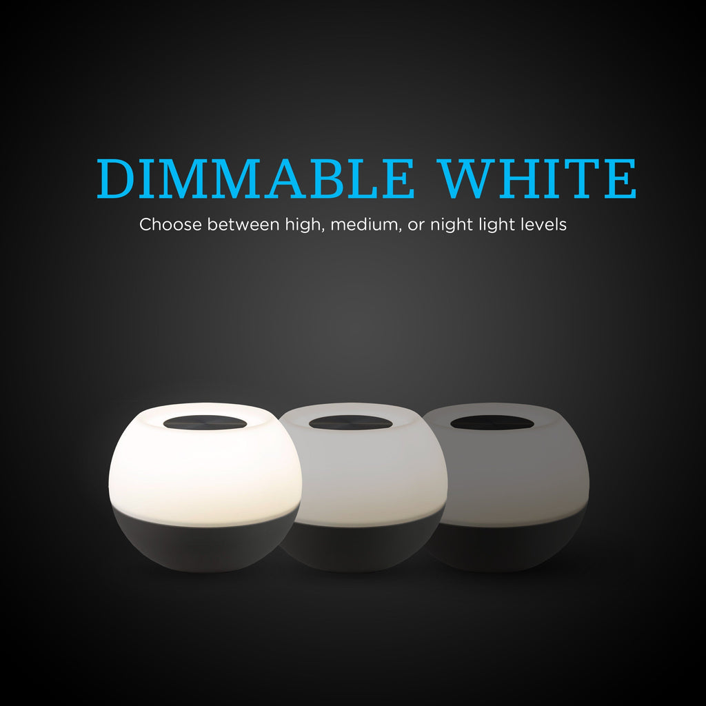 Enbrighten USB-Powered Color-Changing Tabletop LED Mini Bowl Night Light, Gray