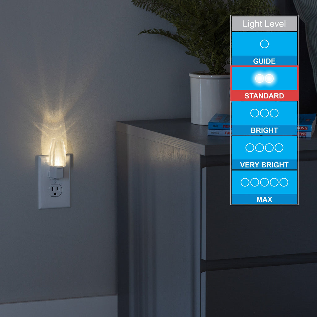Lights by Night Light Sensing LED Night Light, 4 Pack, White