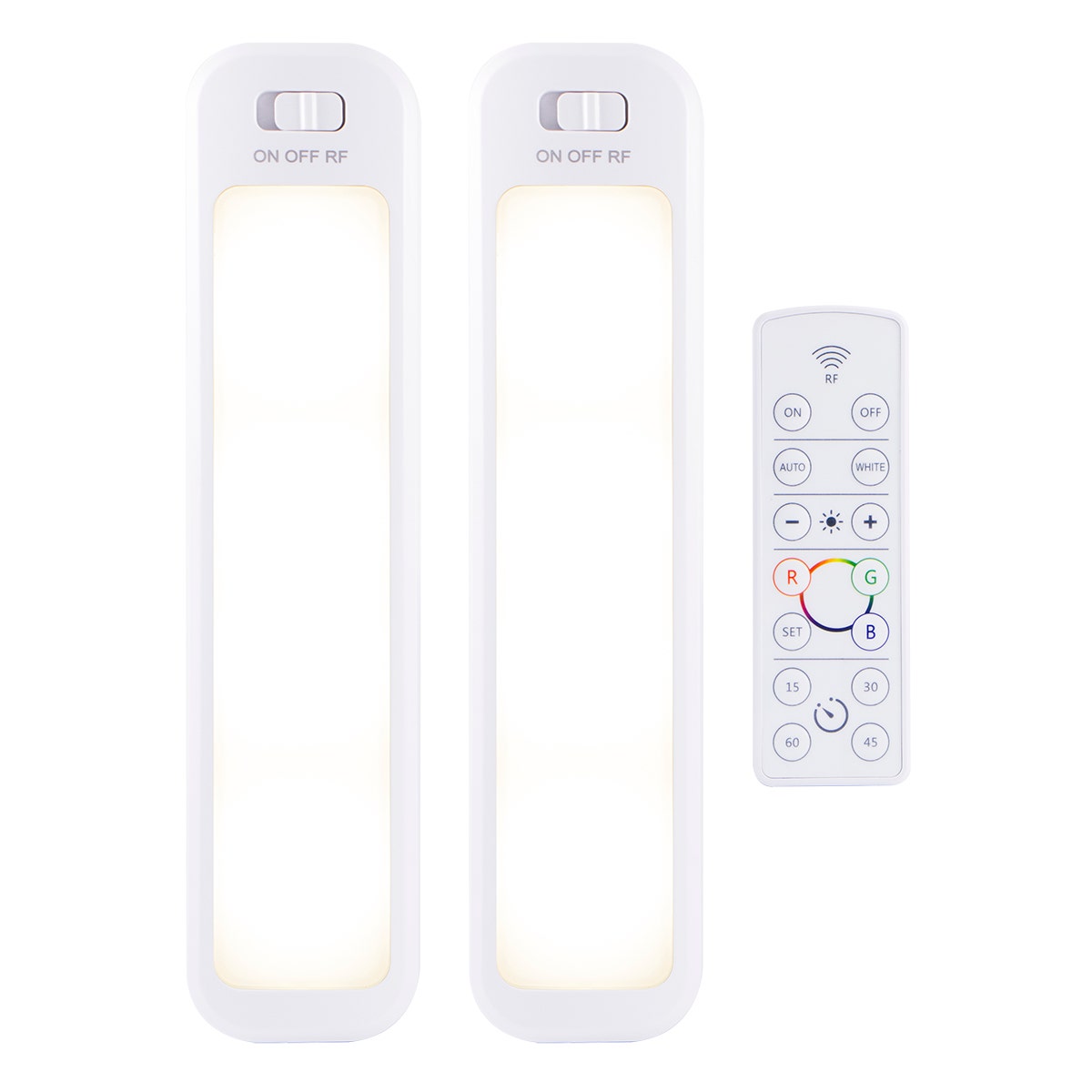 Energizer 12in. Battery Operated Color-Changing LED Light Bar with Remote, 2 Pack, White