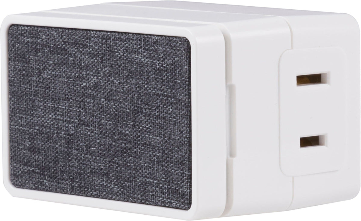 UltraPro Indoor Plug-In 1-Outlet Digital Timer with Cloth Door, White