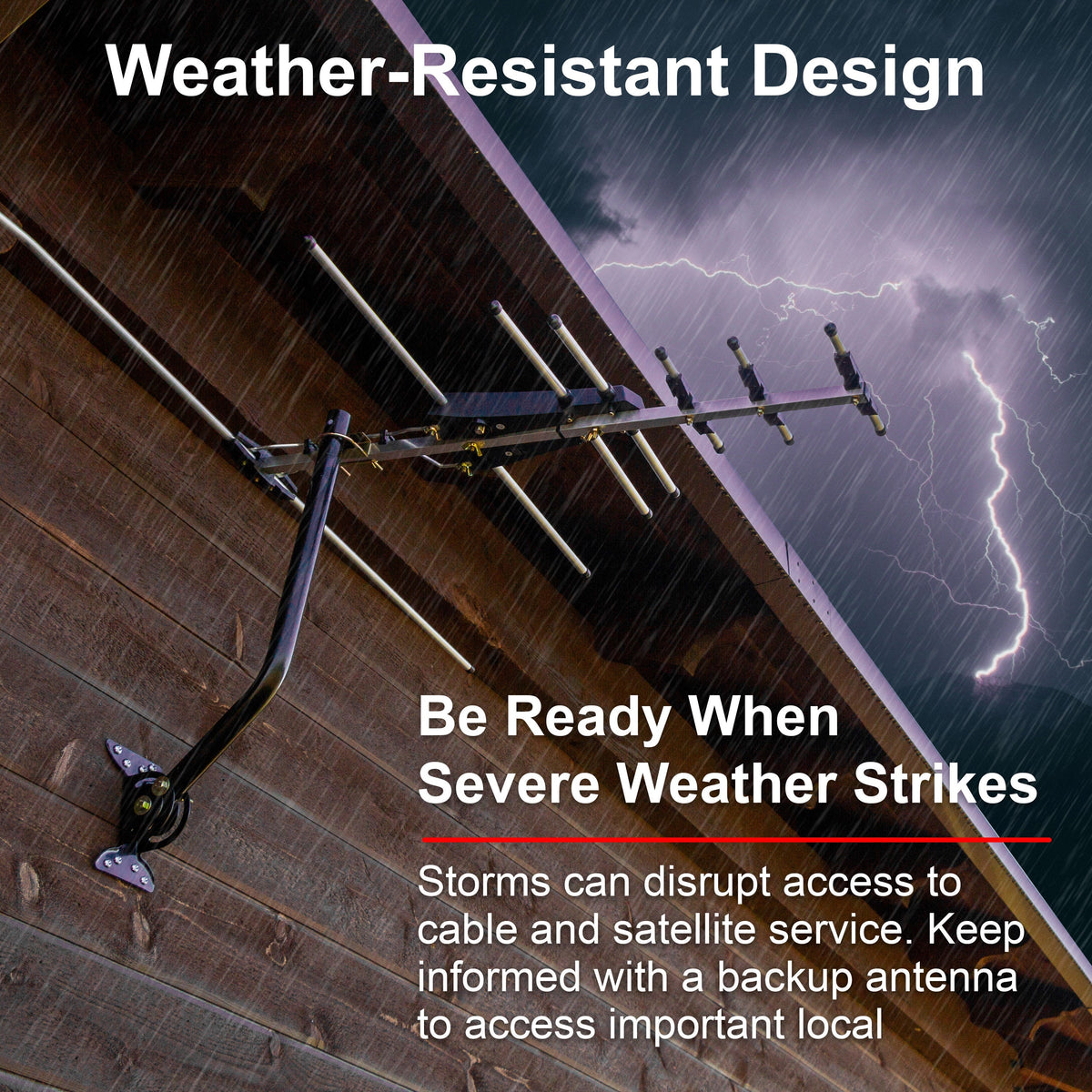 GE Outdoor Yagi HD Antenna