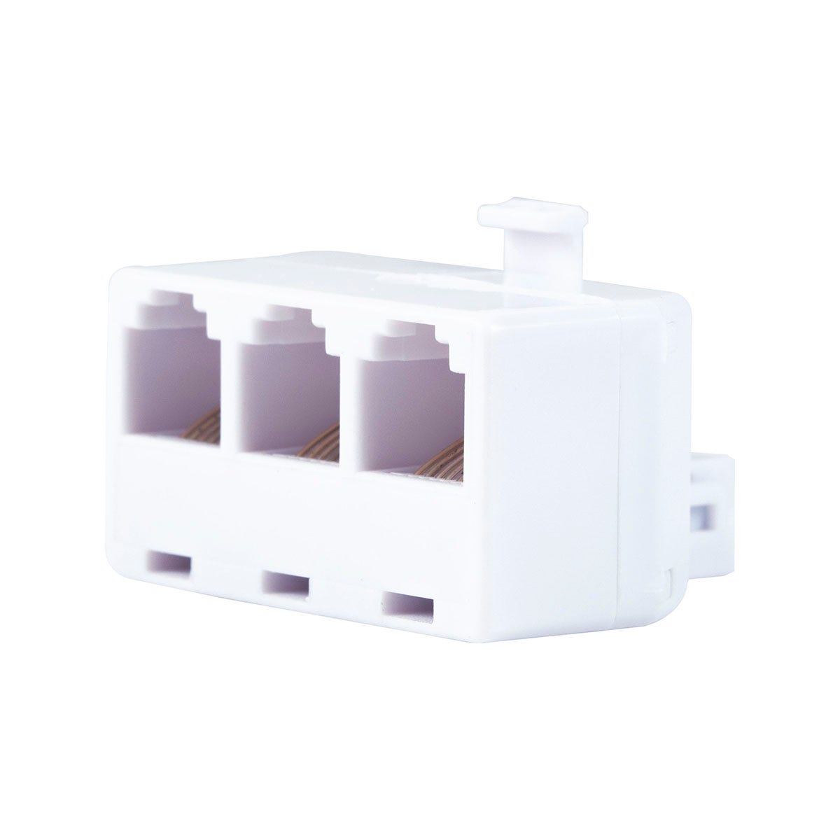 Power Gear 6-Wire White Triplex Adapter