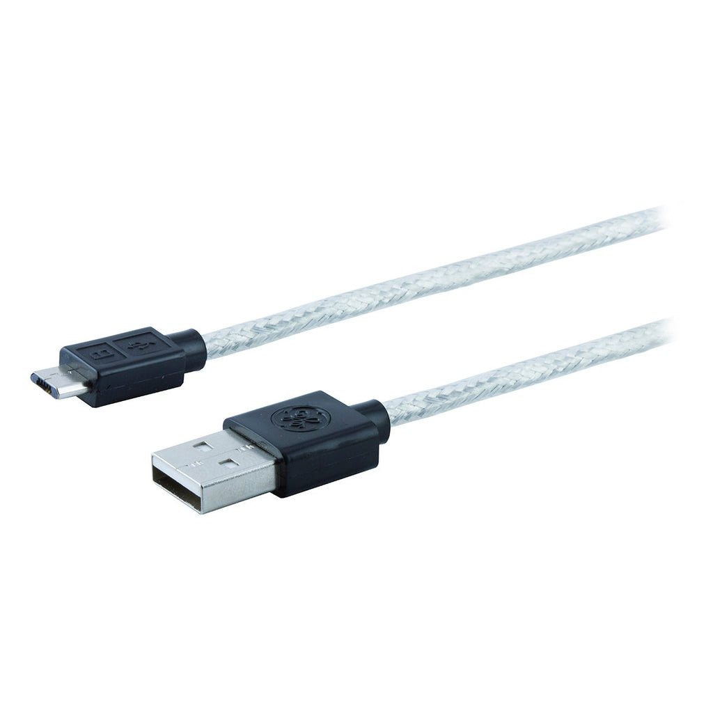 GE 6ft. USB-A to Micro USB Charging Cable, Silver