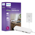 Philips USB Extension Bar, 3 ports, 2 USB-A ,1 20W USB-C, 32W Total, 6ft. Cable, White