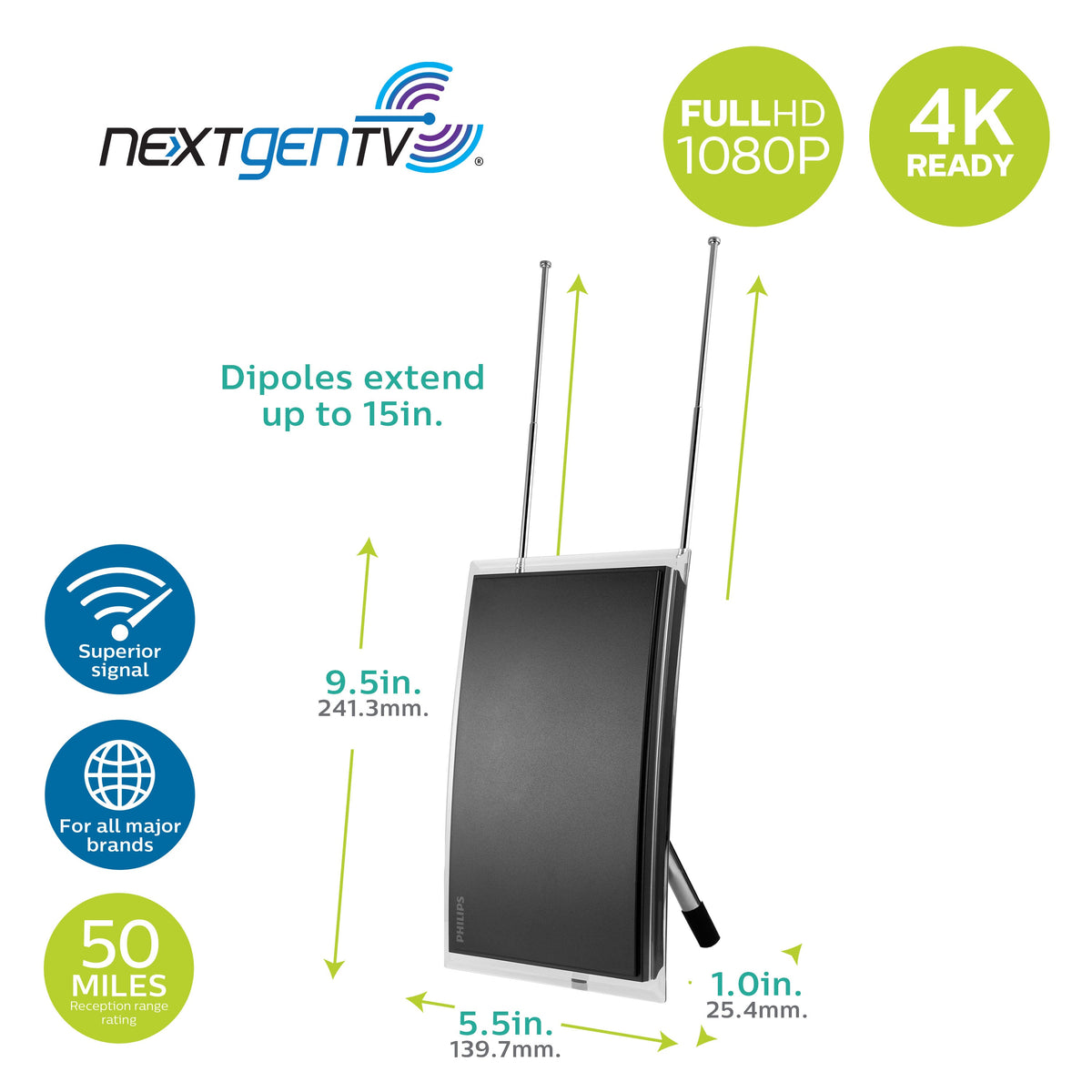 Philips Crystal HD Amplified Antenna