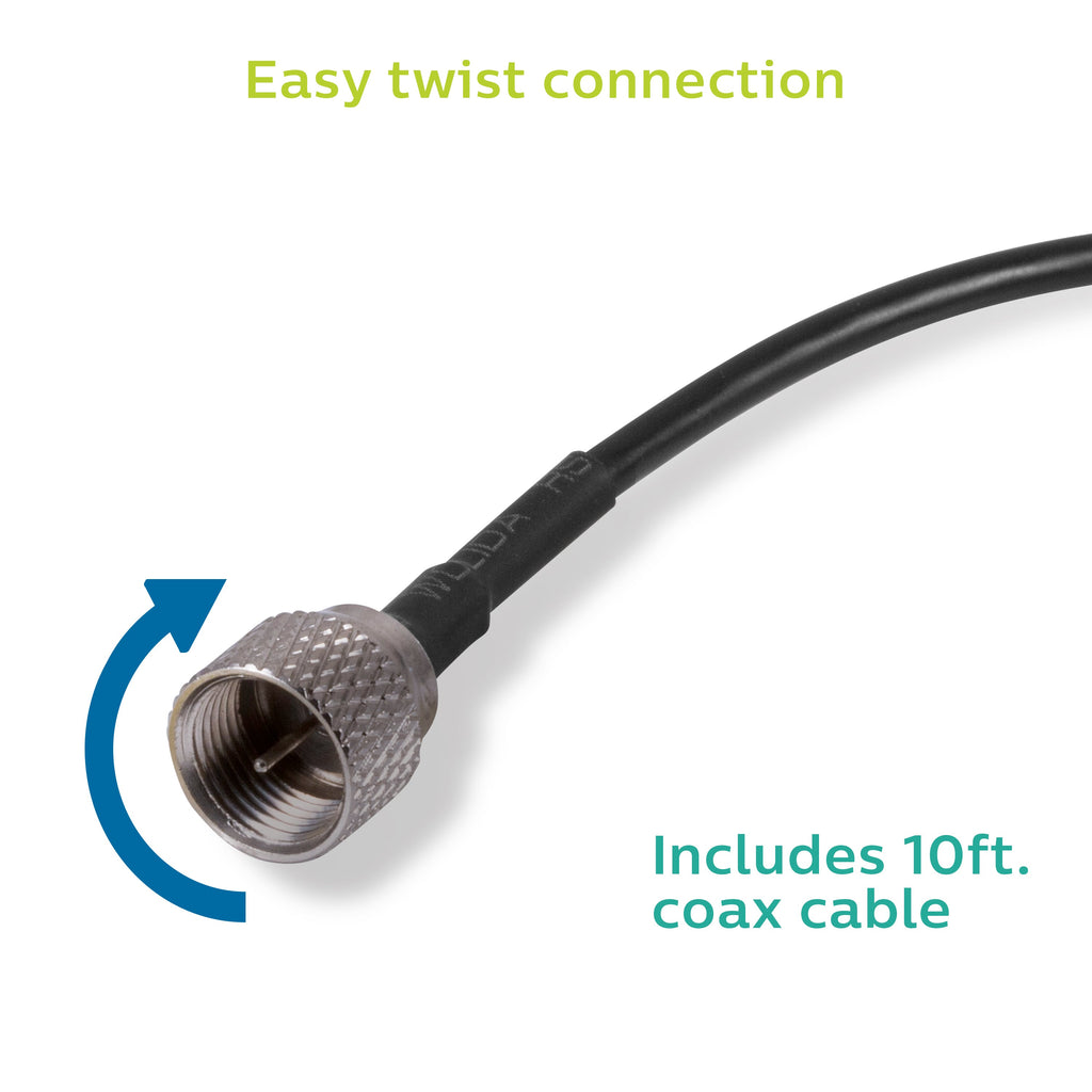 Philips HD Signal Finder Amplified Antenna - Certified Open Box