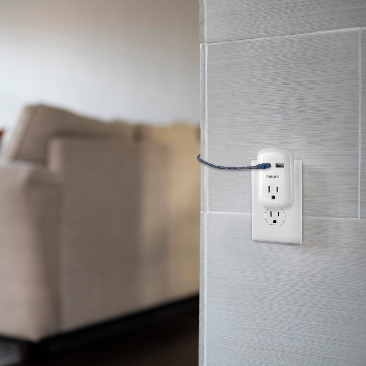 Philips Wall Tap with USB Charging
