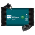 Philips EZGrip 1-Outlet Outdoor Extension Cord, 50 Ft, Black