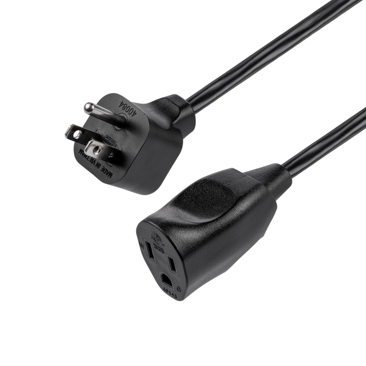 Philips EZGrip 1-Outlet Outdoor Extension Cord, 50 Ft, Black