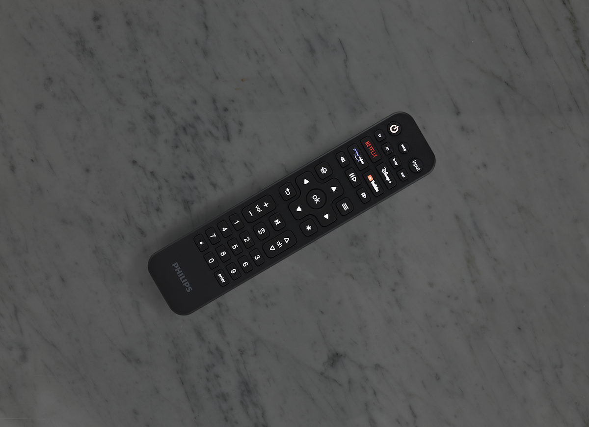 Philips Elite 4-Device Rechargeable Universal Remote, Backlit, Black