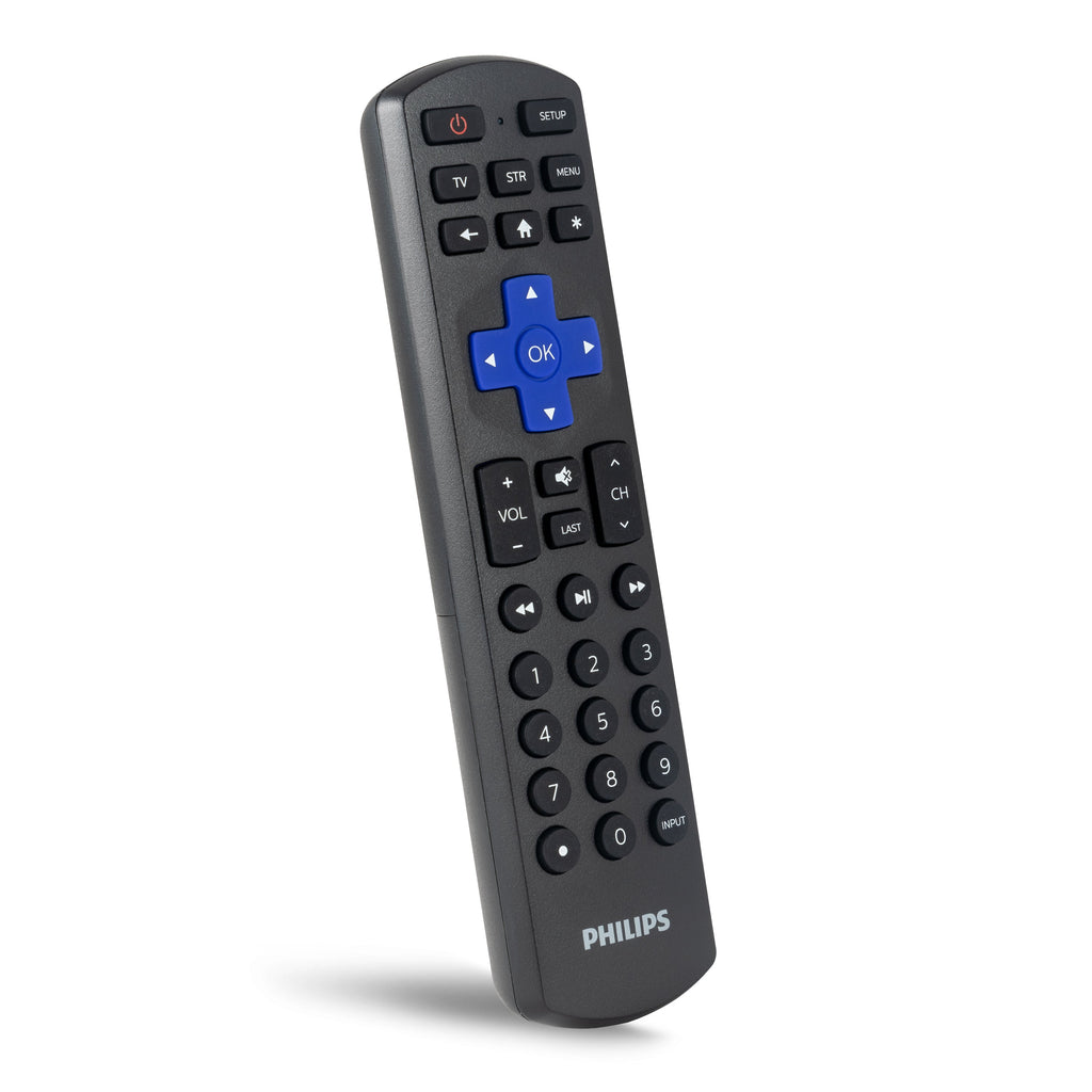 Philips Roku Replacement 2-Device Universal Remote, Black