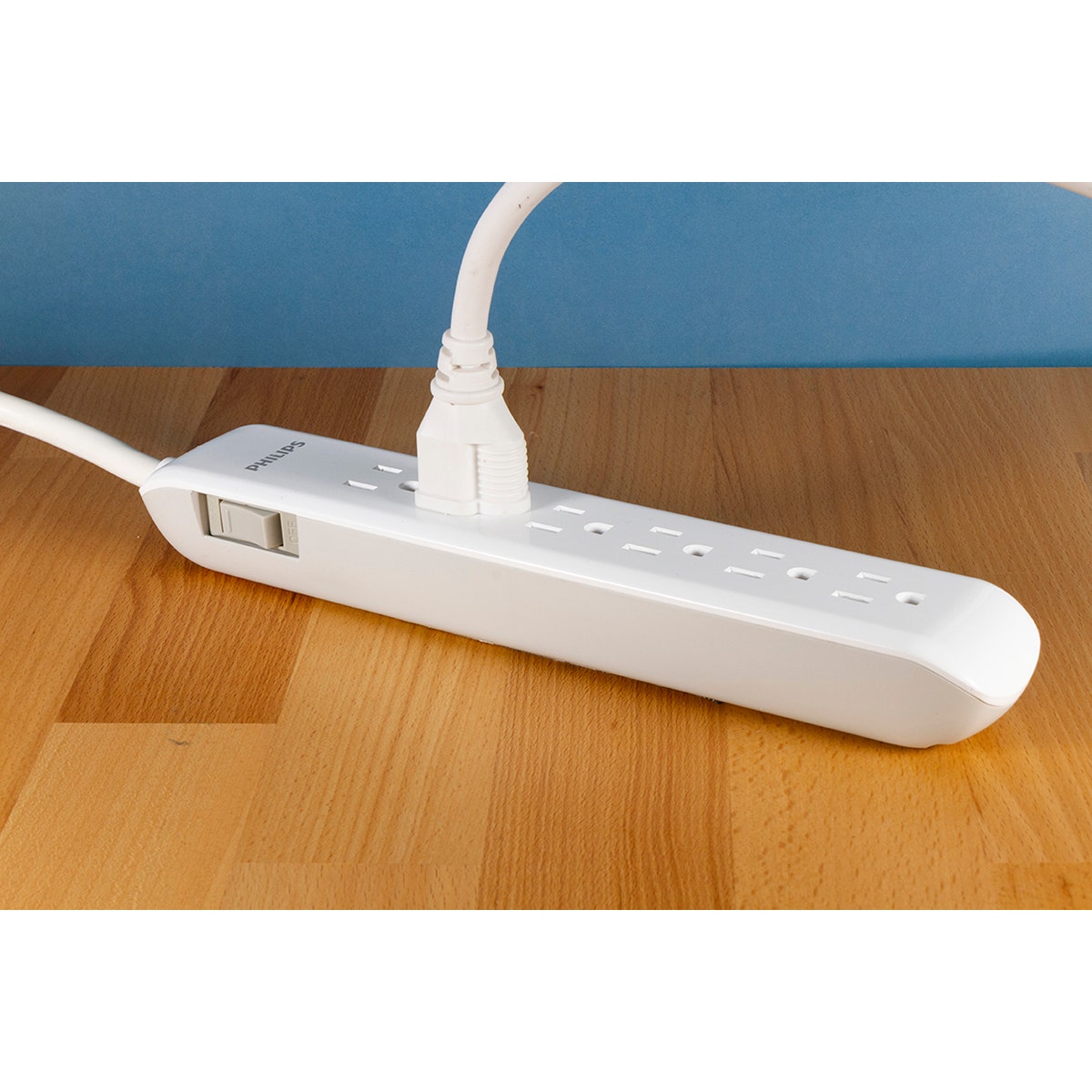 Philips 6-Outlet 4ft. Surge Protector, White