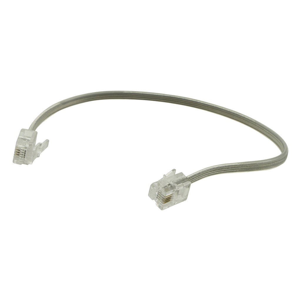 Power Gear 8 in. Phone Line Cord, Gray