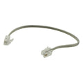 Power Gear 8 in. Phone Line Cord, Gray
