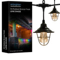 Enbrighten Cafe Lights Cage Shade Add-On, Oil-Rubbed Bronze, 6 Pack