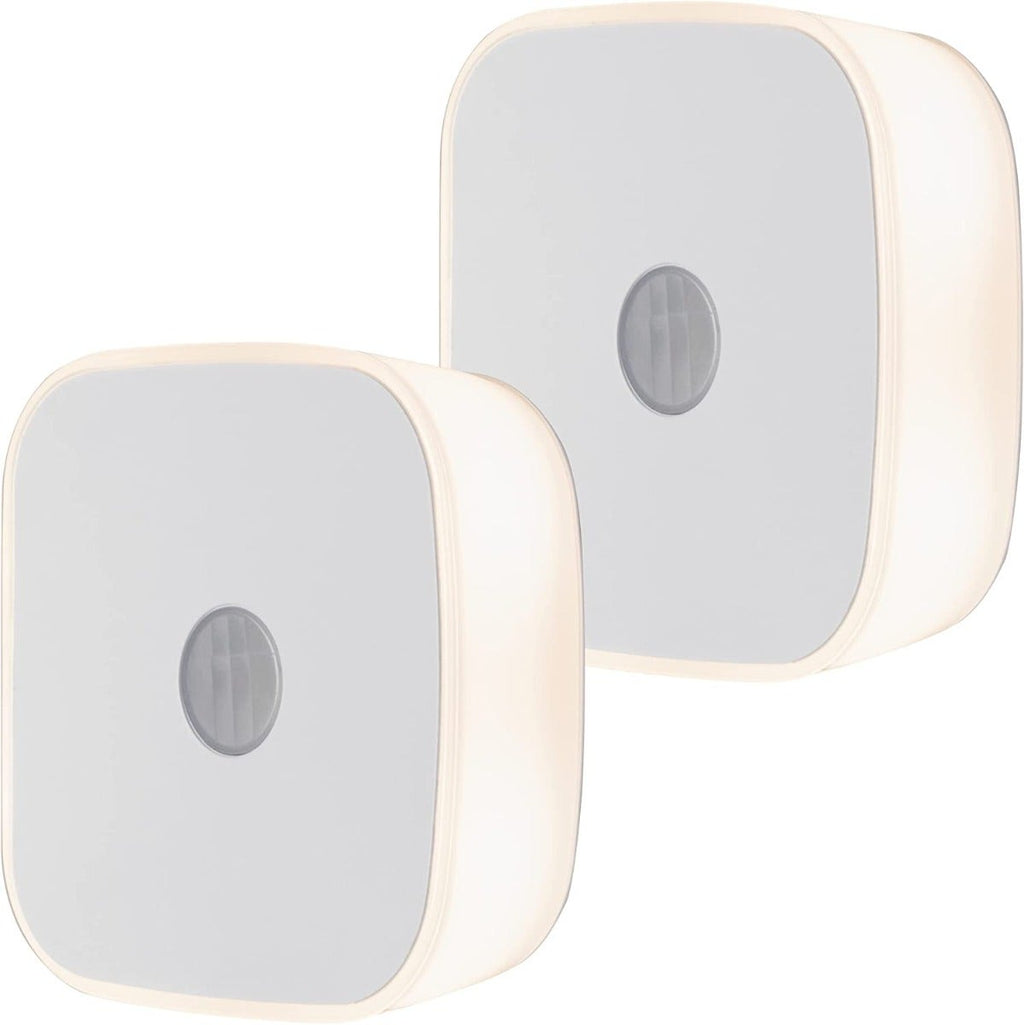 Lights by Night Mini Motion Sensing LED Night Light, 2 Pack, White