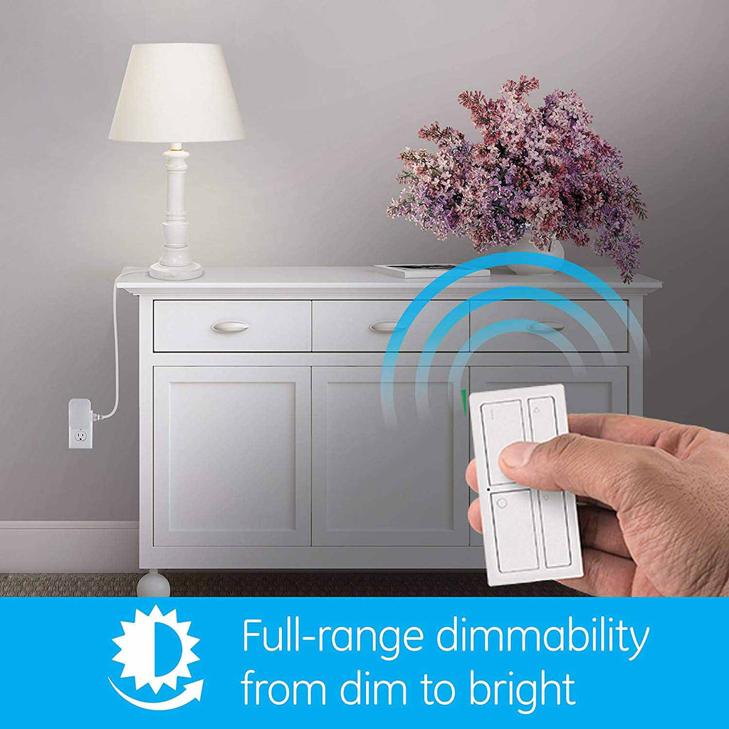 GE mySelectSmart Wireless Remote with Dimming Lighting Control, White