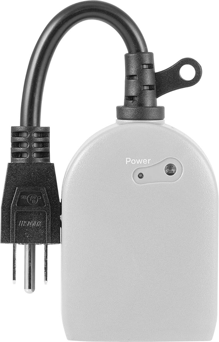 UltraPro Outdoor Plug-In 1-Outlet Light-Sensing Timer, Gray