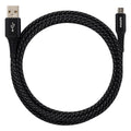 Philips 6ft. USB-A to Micro USB Charging Cable with Braided Cord, Black