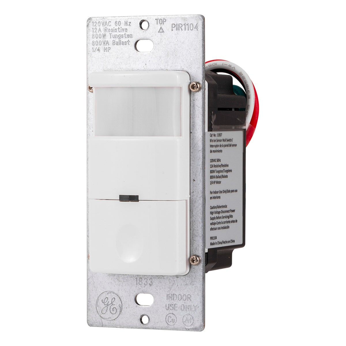 GE UltraPro In-Wall Motion Sensing Switch, White