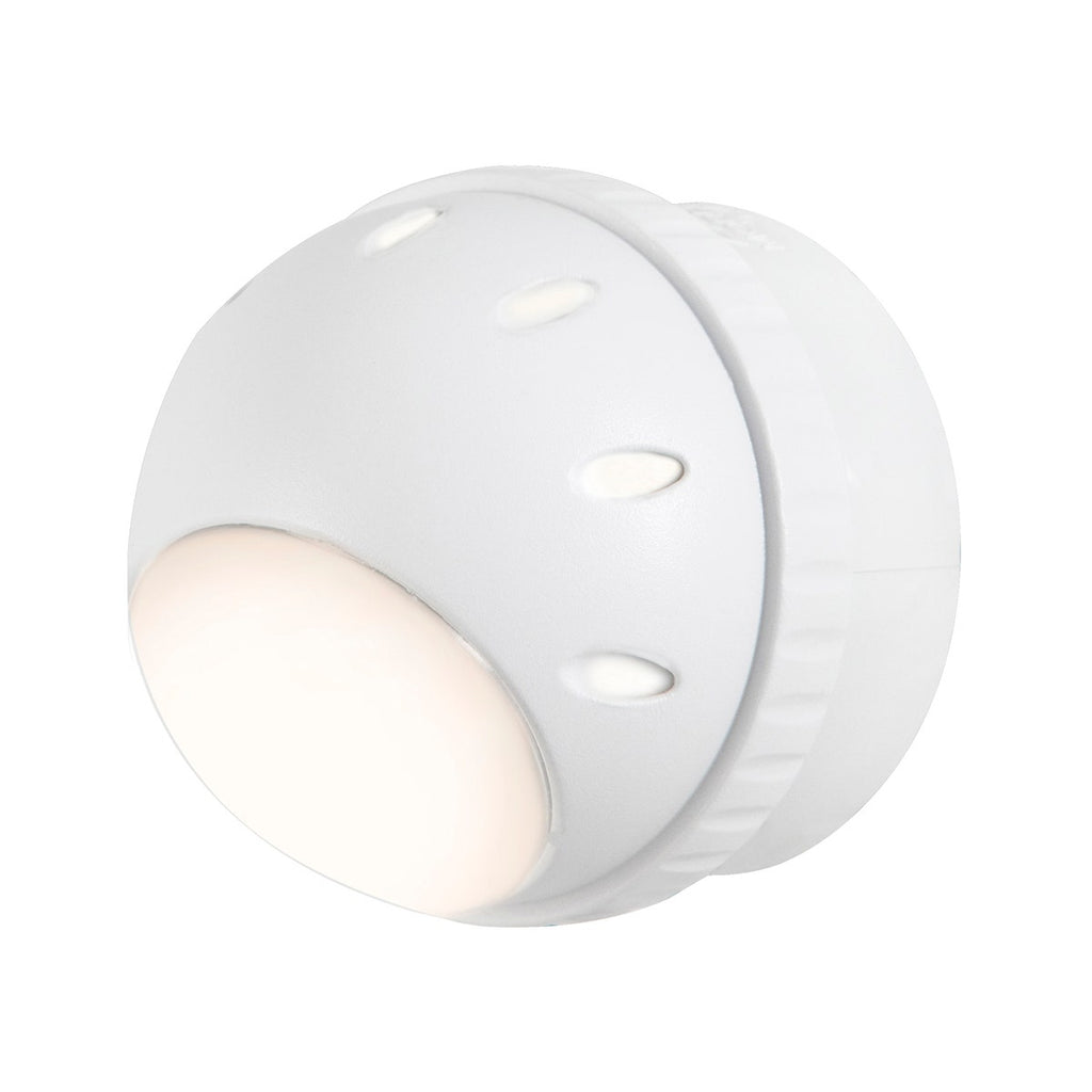 GE Light Sensing Rotating LED Night Light, White