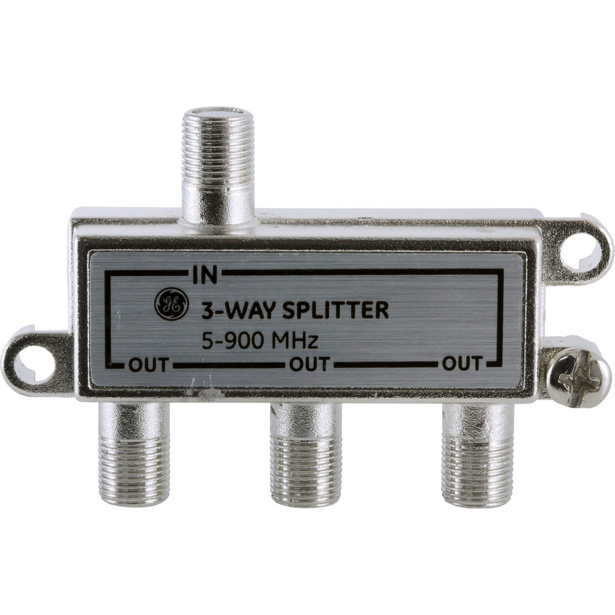 GE 3-Way Signal Splitter, Silver