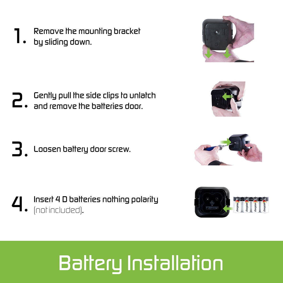 Energizer Outdoor Motion-Sensing LED Dual-Head Security Light, Black