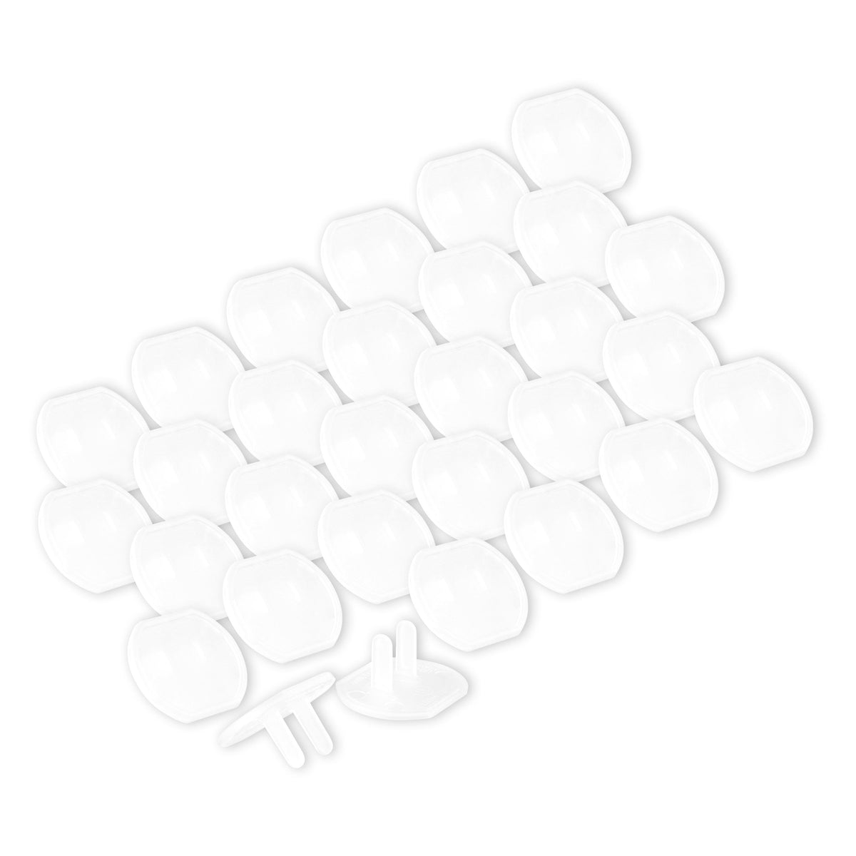 Power Gear Safety Outlet Covers, 30 Pack, White