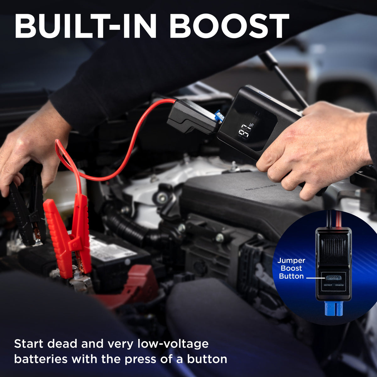 Strauto Emergency Jump Starter, Black