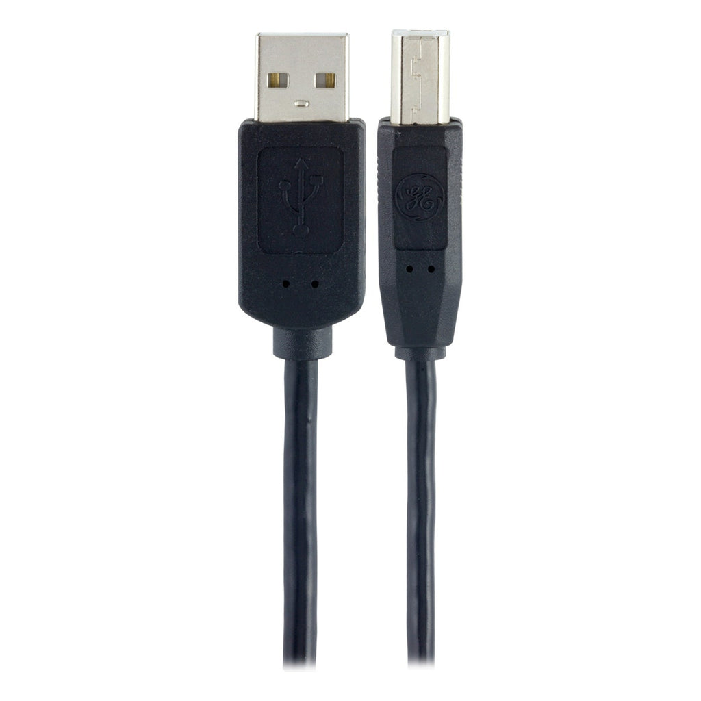 GE 10 ft. USB 2.0 Printer Cable, Black