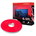 Enbrighten Basics Indoor USB-Powered Flex Light, 6.5ft., Red