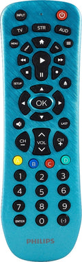 Philips 3-Device Universal Remote, Brushed Electric Blue