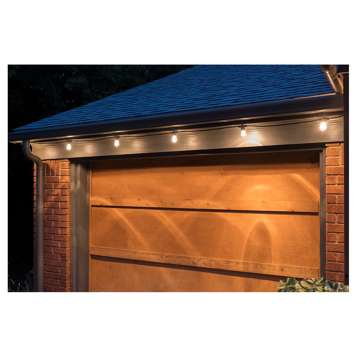 Lights by Night LED Bistro String Lights, 24 Bulbs, 48ft. Black Cord