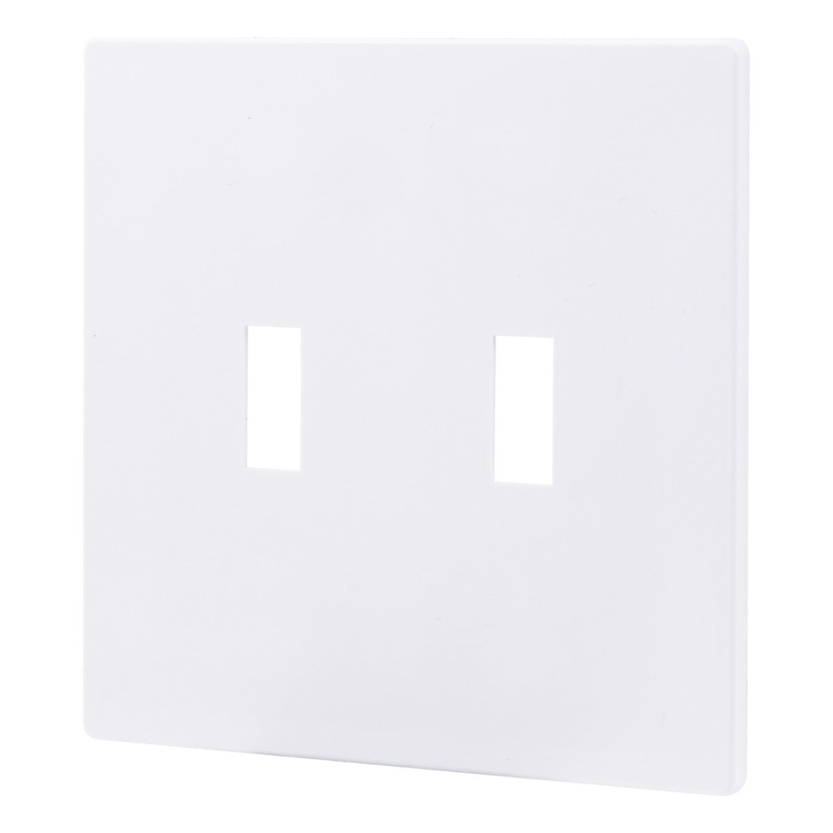 Power Gear Double Toggle Screwless Wall Plate, White, 5 Pack
