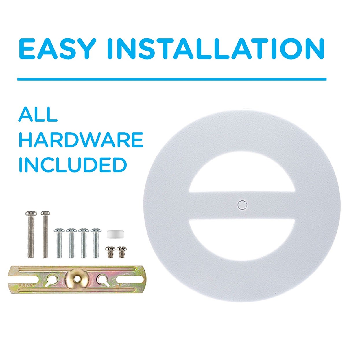 Enbrighten VIBE Outdoor 2-Head Motion-Sensing Back Lit WiFi LED Security Light, White