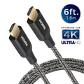 Philips 6ft. 4K Premium HDMI Cable With Ethernet, Black