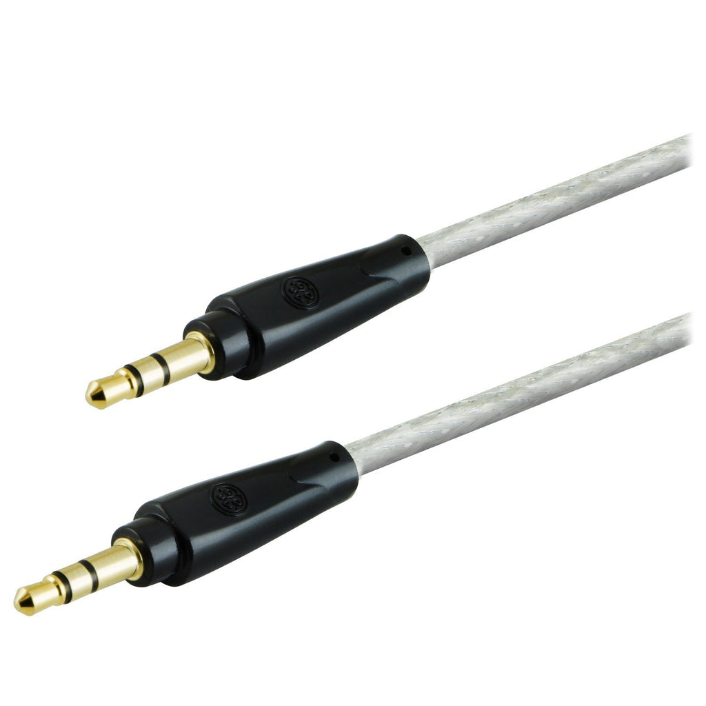 GE 3ft. 3.5mm Auxiliary Audio Cable, Gray