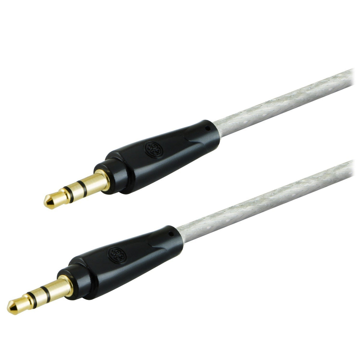 GE 3ft. 3.5mm Auxiliary Audio Cable, Gray