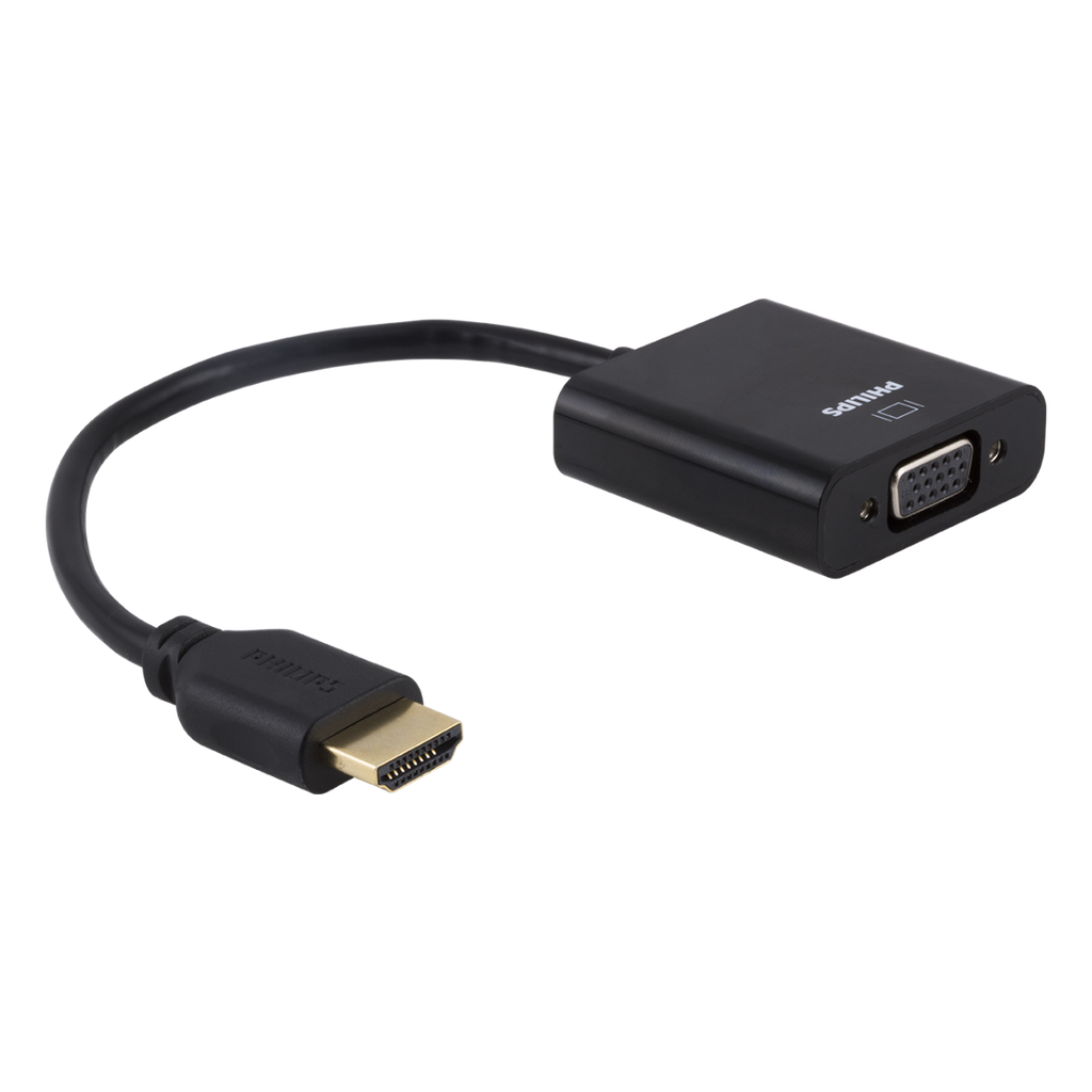 Philips HDMI to VGA Adapter, Black