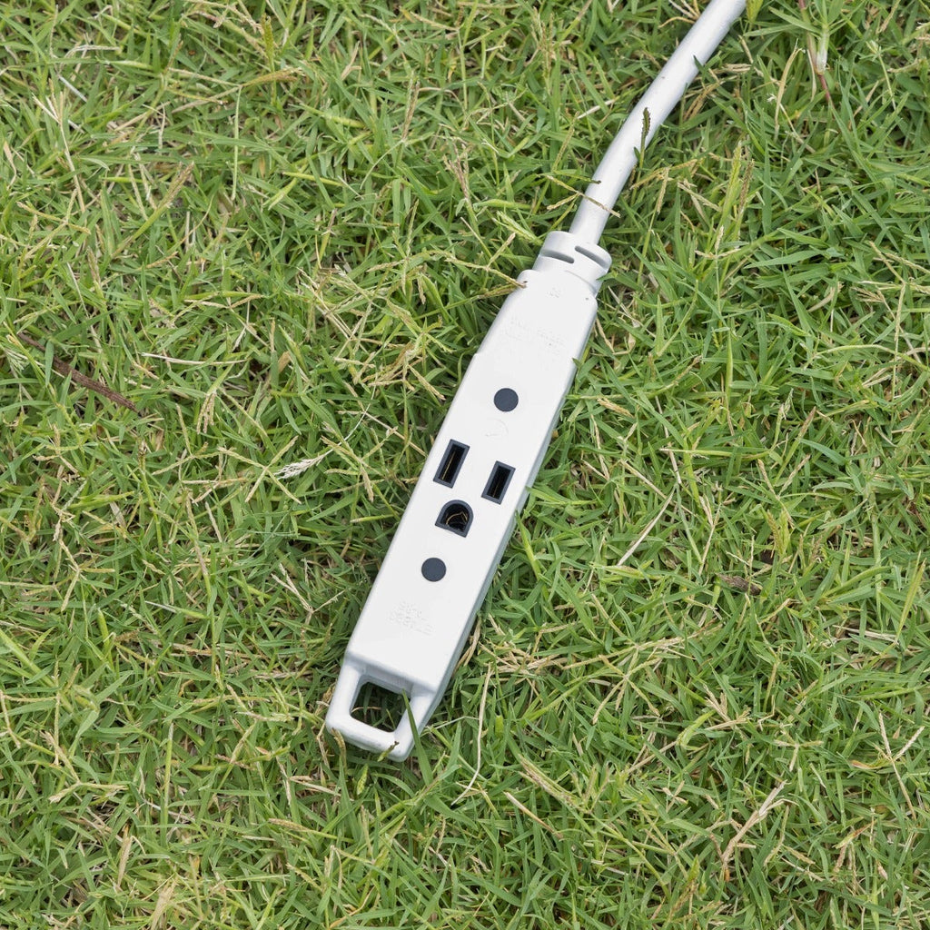 UltraPro 3-Outlet 25ft. Heavy Duty Indoor/Outdoor Extension Cord, 2 Pack, White