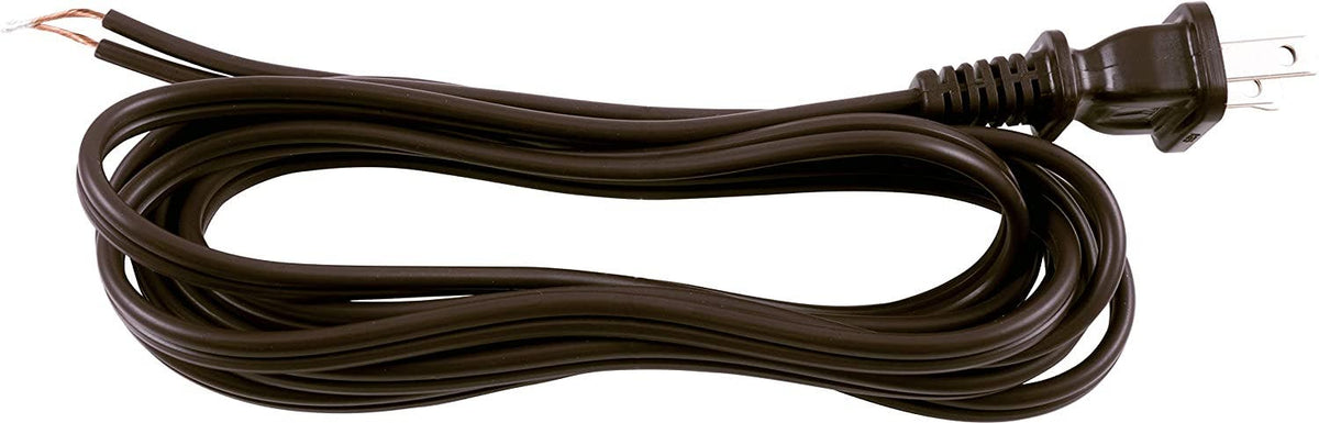 GE 8ft. Polarized Replacement Lamp Cord, Brown
