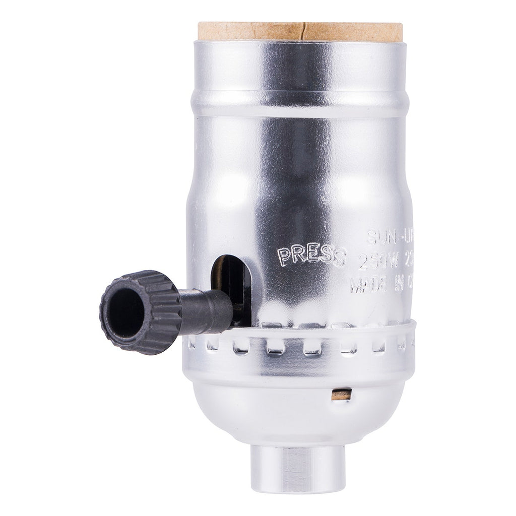 Power Gear 3-Way Lamp Socket, Nickel