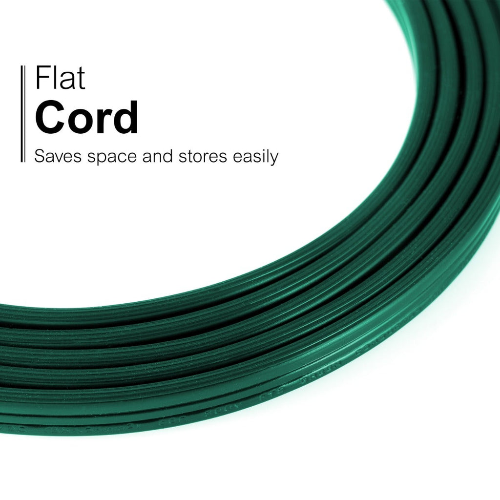 GE 3-Outlet 3ft. Extension Cord with Right-Angle Plug, Green