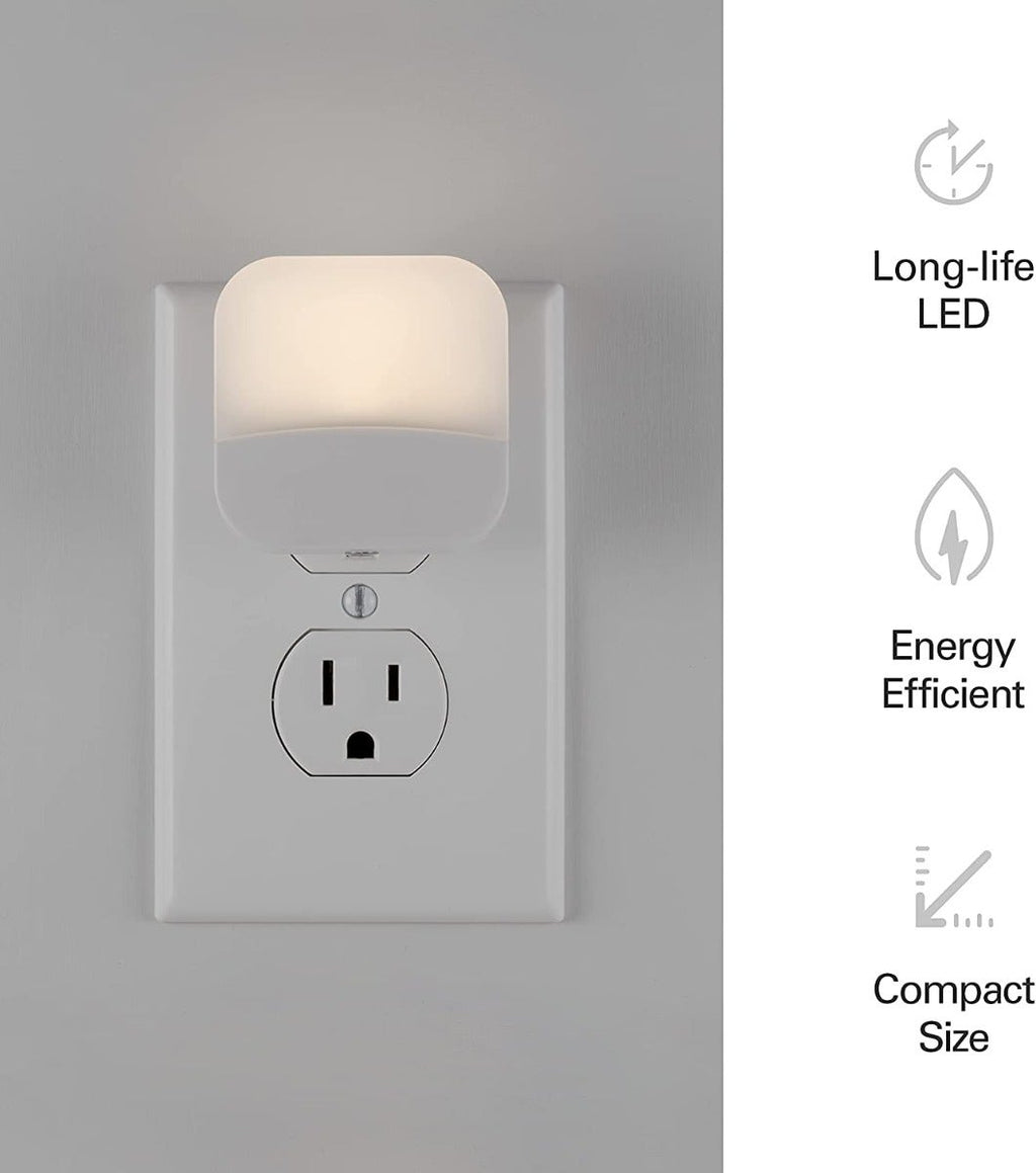 Lights by Night Mini Light Sensing LED Night Light, 6 Pack, White