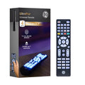 GE 4-Device Backlit Universal Remote, Brushed Black