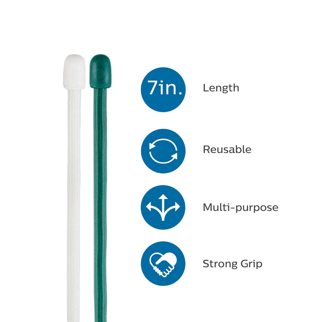 Philips Zip Ties, 7in. 6 Pack,  Green and White