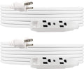 UltraPro 3-Outlet 25ft. Heavy Duty Indoor/Outdoor Extension Cord, 2 Pack, White