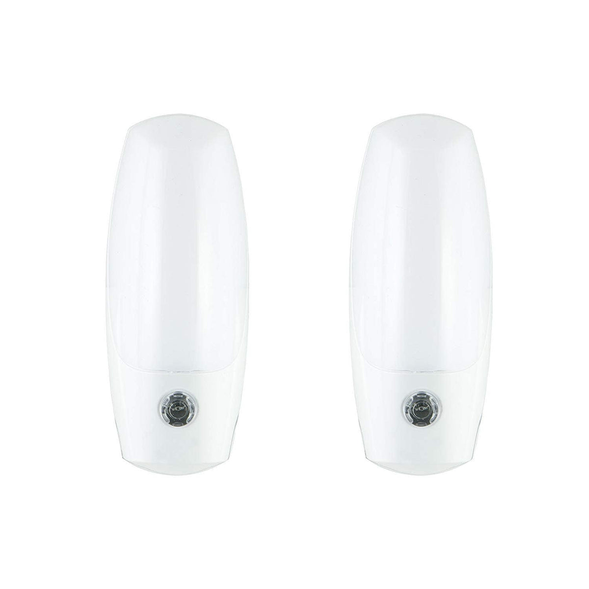 Energizer Plug-In Light Sensing LED Night Light, 2 Pack, White