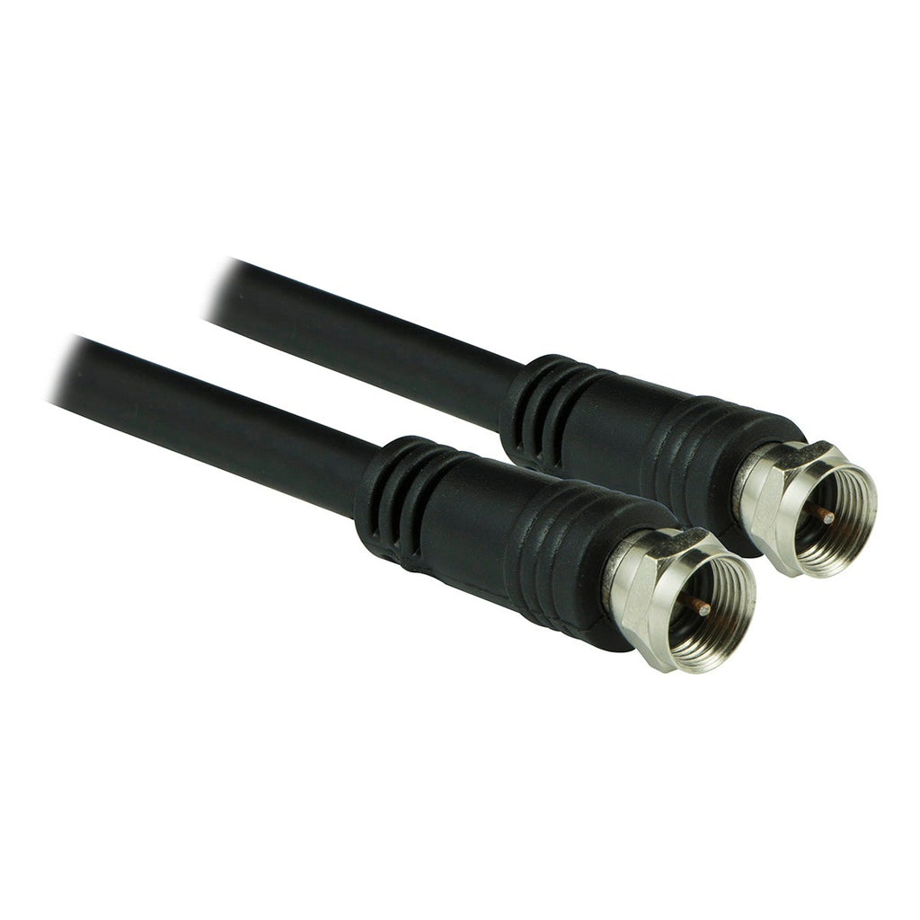 GE 6ft. RG6 Coaxial Cable with F-Type Connectors, Black
